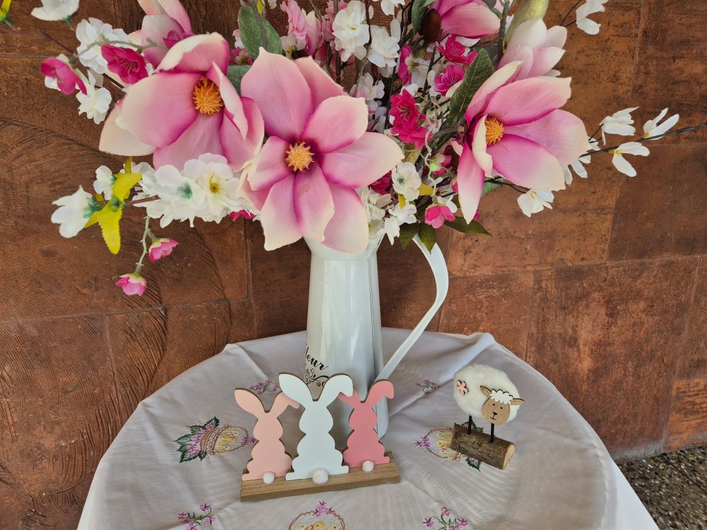 Tischdekoration im Seniorenheim