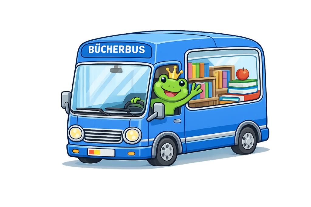 Frosch zum Bücherbus