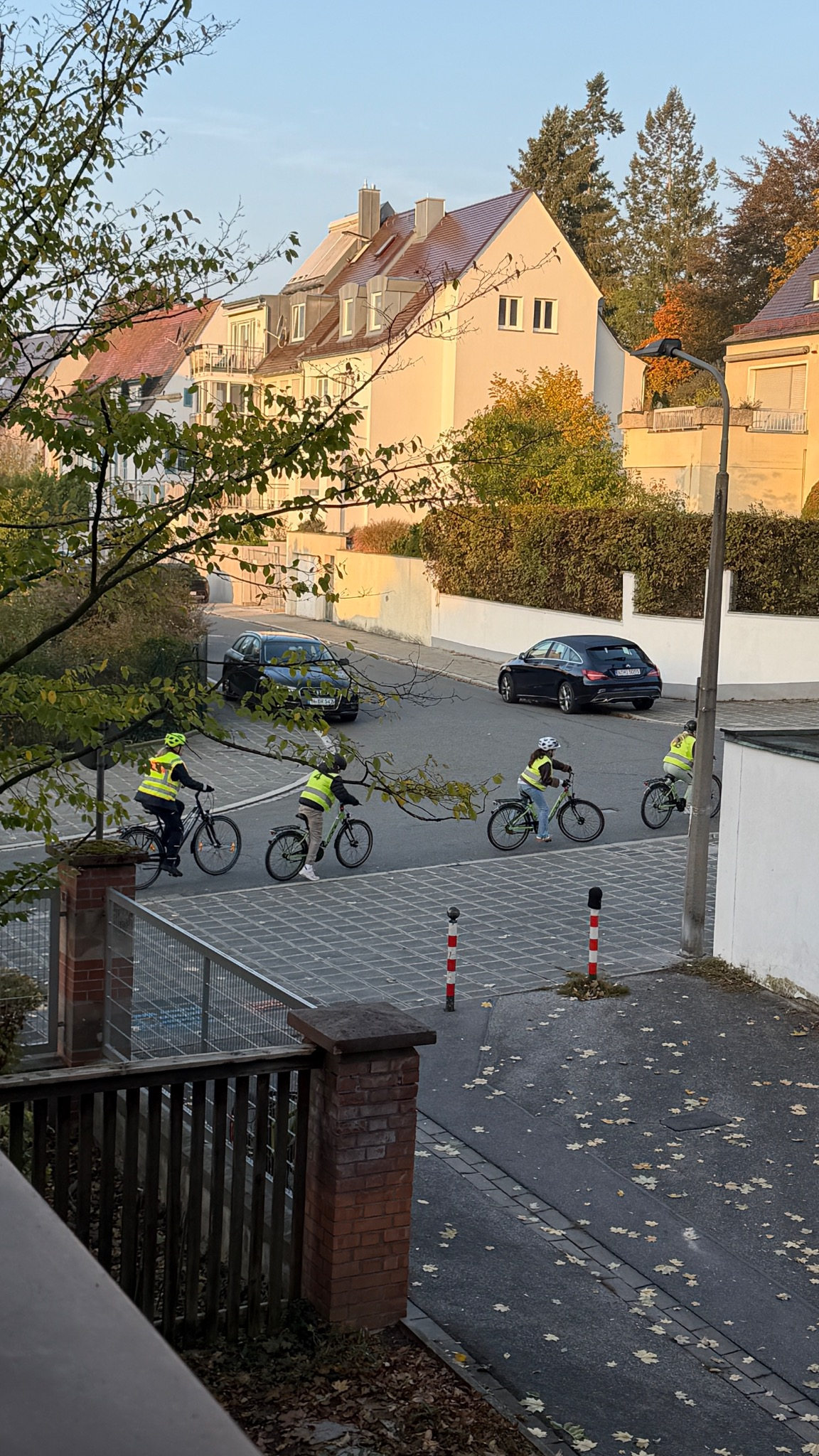 Realraumfahrt auf den Straßen im Umfeld der Schule